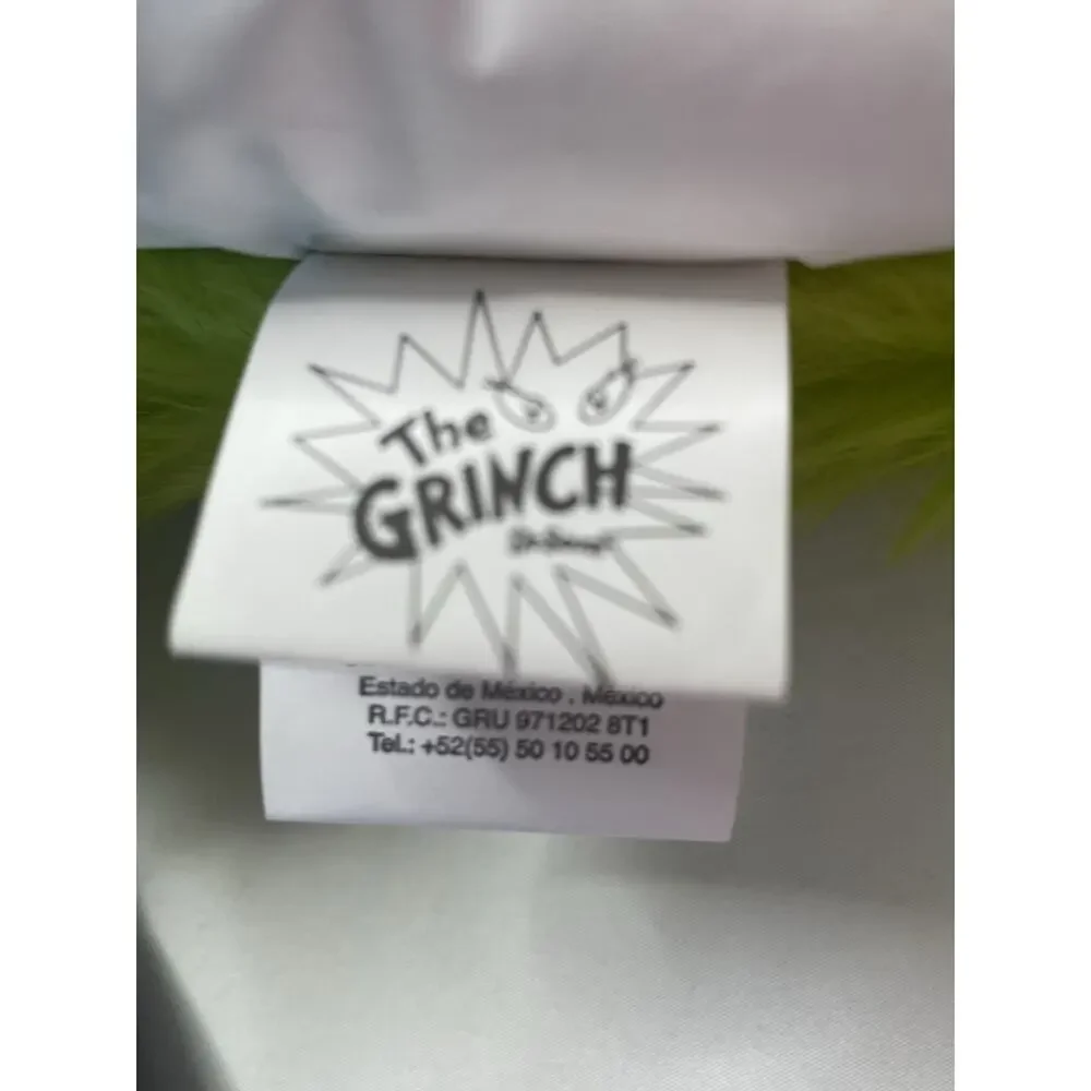 Dr. Seuss The Grinch 16x16 Green Faux Fur Christmas Throw Pillow Ruz 2024